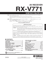Yamaha RXV-771 - Service Manual